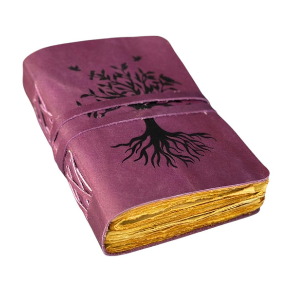 Leather Journal Notebooks Blank Spell Book of Shadows Handmade Tree Of Life Leather Journal Gifts for Men & Women
