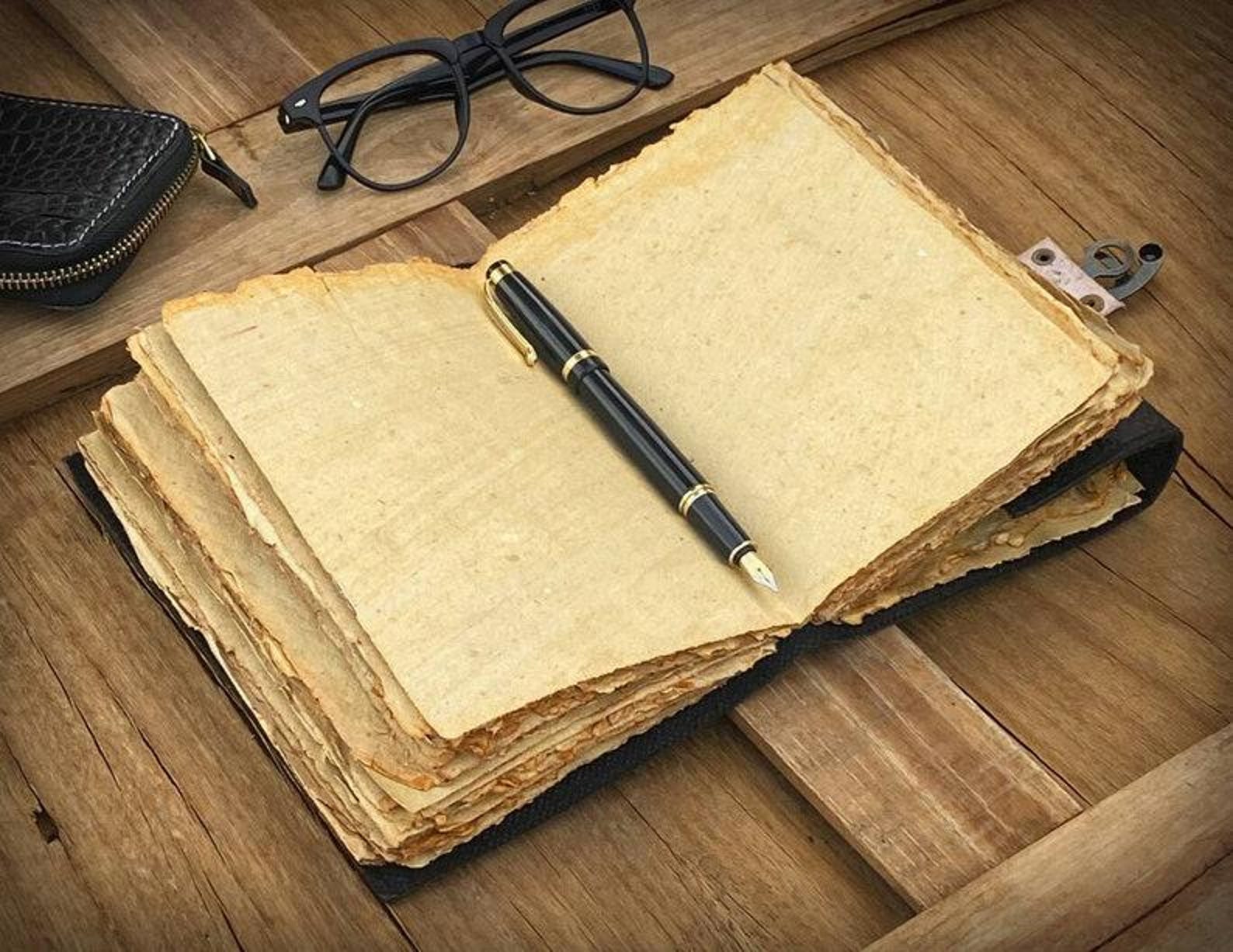 Leather Journal Notebooks Blank Spell Book of Shadows Handmade caltic owl journal with Lock Clasp Gifts for Men & Women