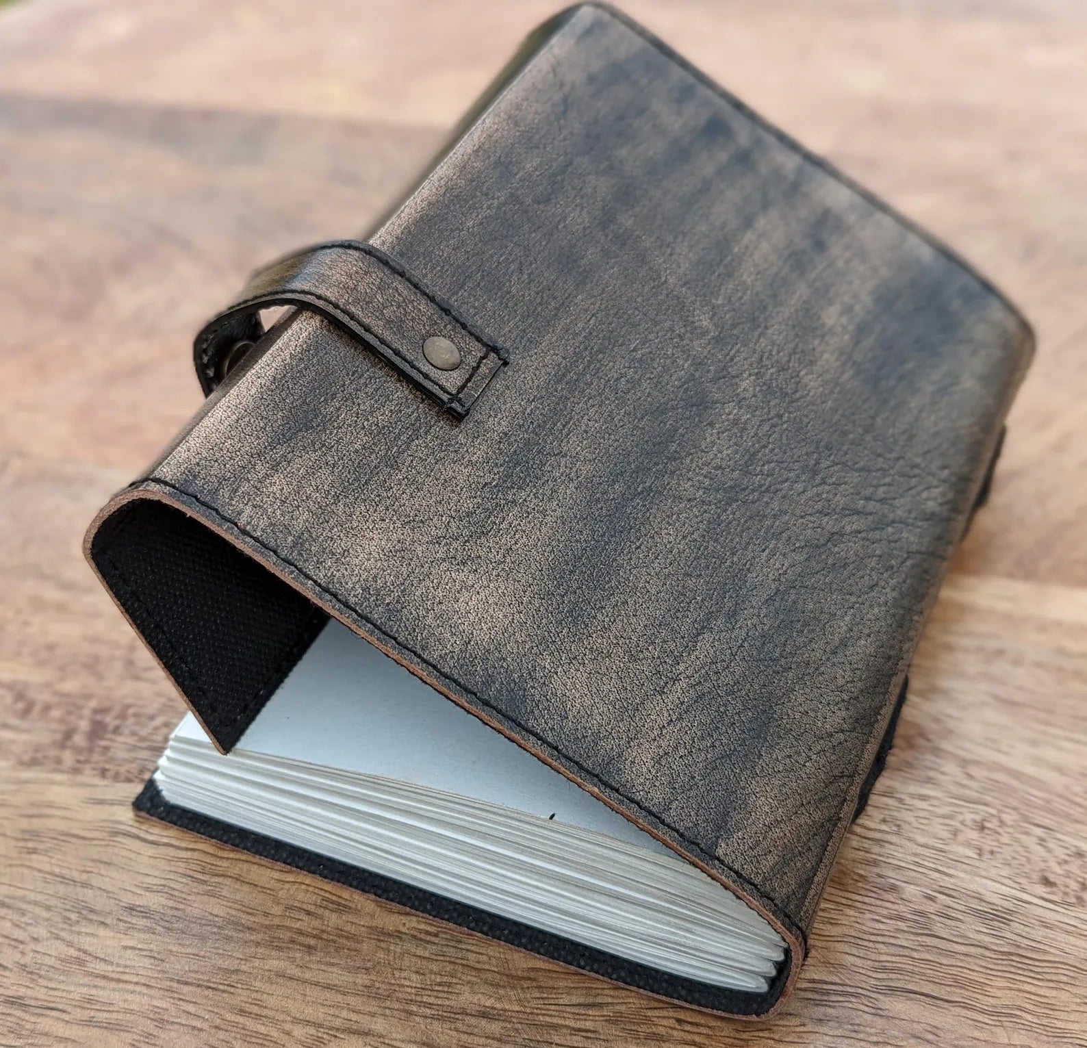 Leather Journal Notebooks Blank Spell Book of Shadows Handmade Hand-Painted Wolf Leather journal with Lock Clasp Gifts for Men & Women