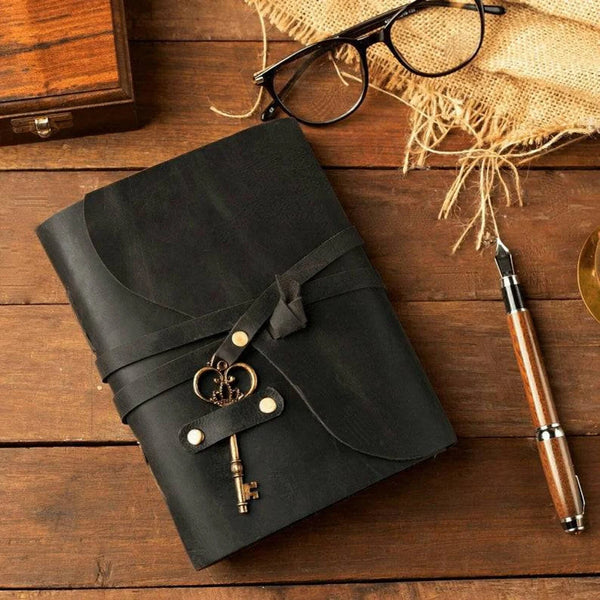 Leather Journal Notebooks Blank Spell Book of Shadows Vintage Leather Bound  Leather Journal with  Gifts for Men & Women