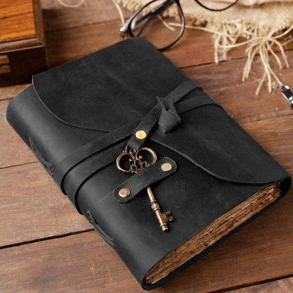 Leather Journal Notebooks Blank Spell Book of Shadows Vintage Leather Bound  Leather Journal with  Gifts for Men & Women
