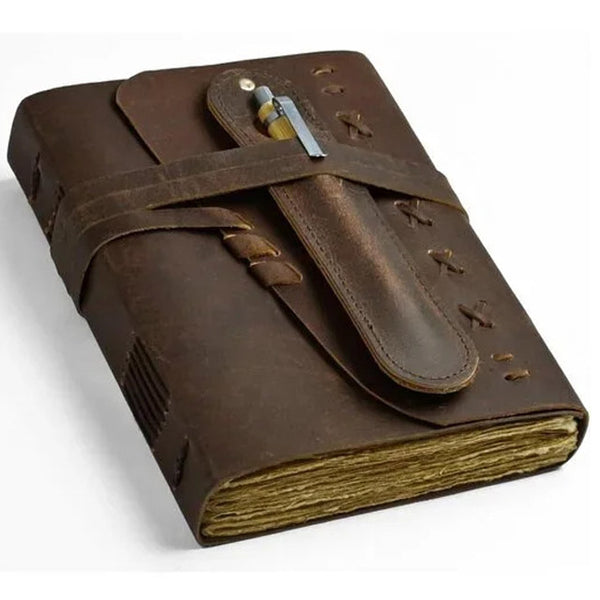 Leather Journal Notebooks Blank Spell Book of Shadows Vintage Leather Bound  Leather Journal  Gifts for Men & Women